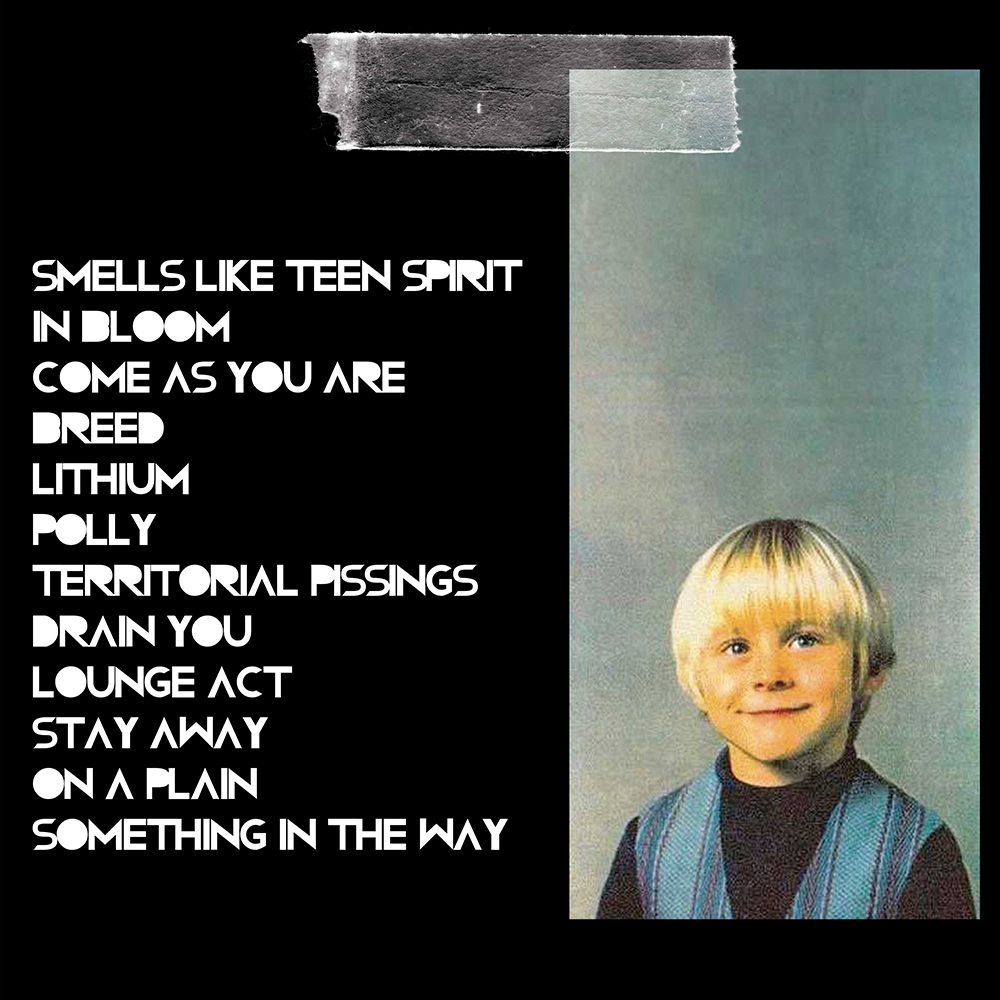  Réinterpretation de la pochette vinyl de Nirvana Nevermind
